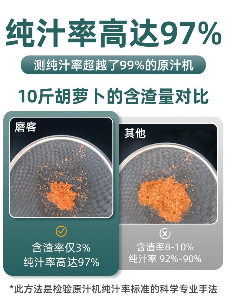 mokkom磨客家用汁渣分离单身原汁机 机器时代榨汁机
