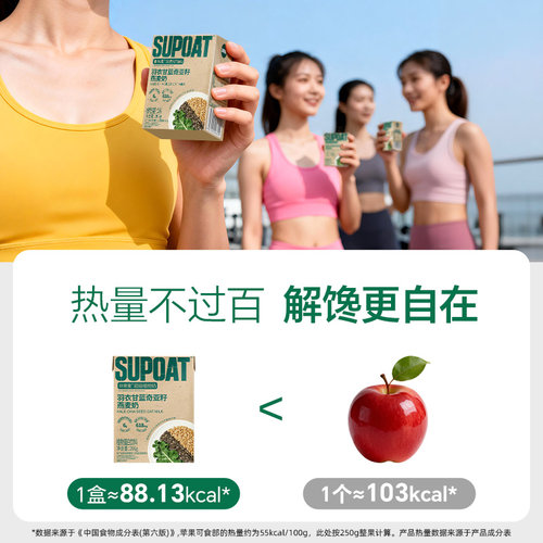 非常麦羽衣甘蓝奇亚籽燕麦奶植物蛋白饮料24盒礼盒装健康早餐奶 - 图3
