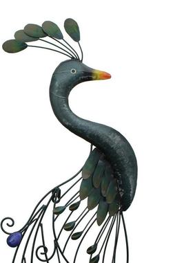 花园装饰户外铁艺孔雀壁挂庭院阳台墙面布置造景墙壁挂饰墙饰挂件
