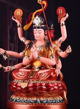 斗姆星君像紫光圣母斗母星像圆明道姥先天尊元君神像供奉摆件家用