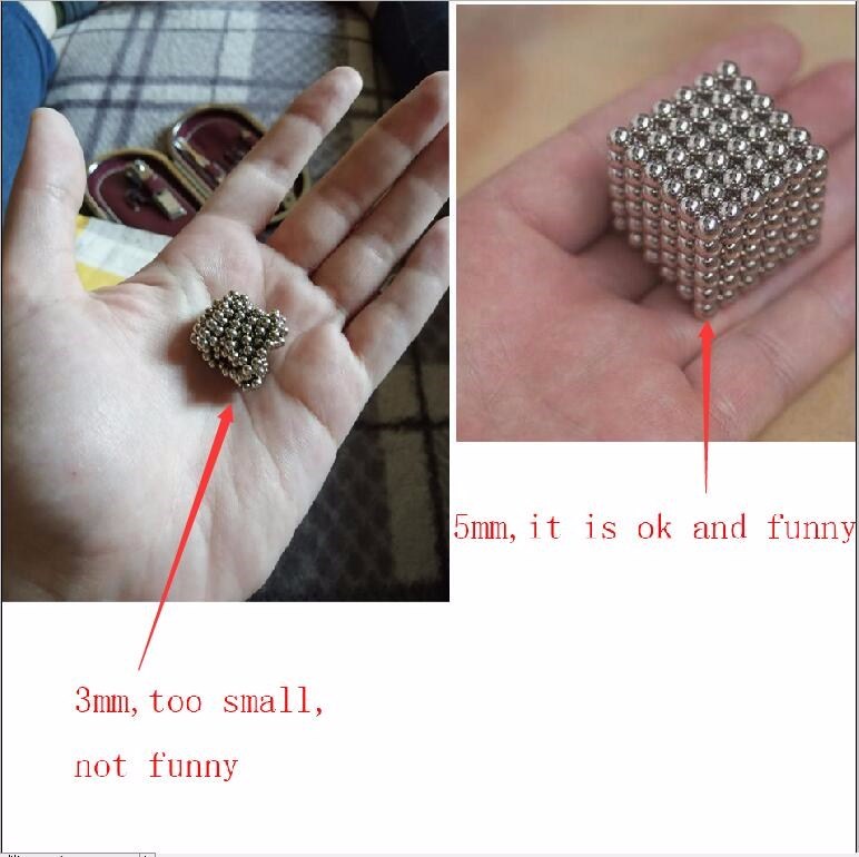 wholesale Magnet Metal Balls 5mm 216pcs/set Magnetic stick B - 图0