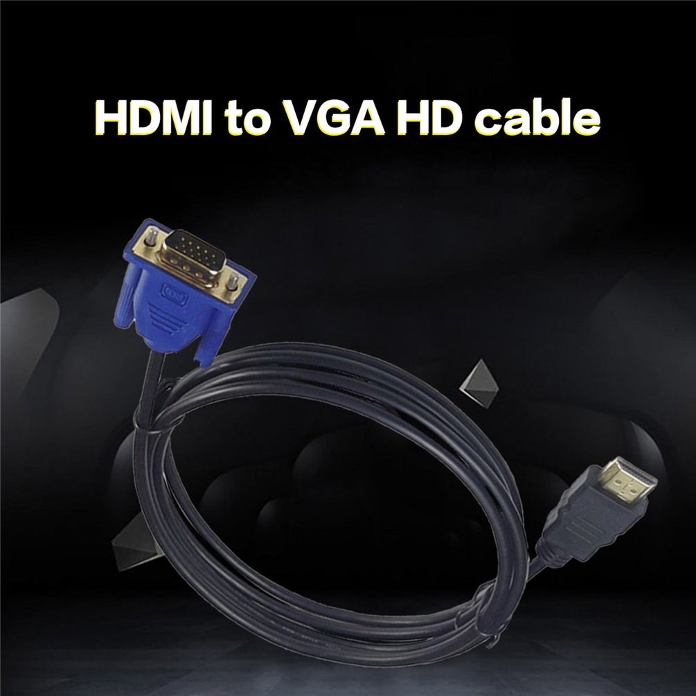 HDM??I VGA Cable HDMI to VGA Cable Audio Video HDMI Male to-图3