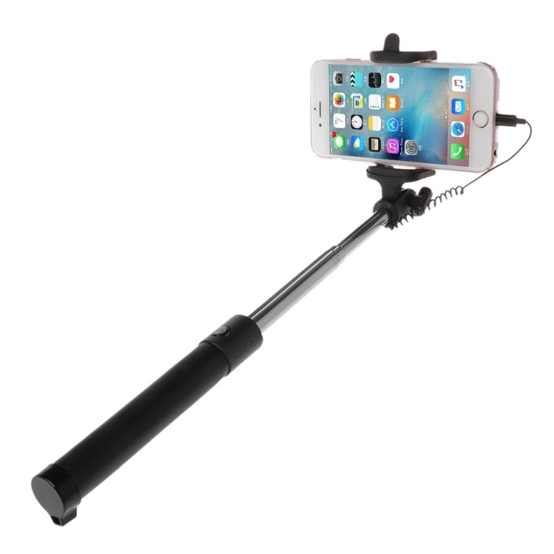 Extendable Wired Monopod Selfie Stick For iPhone 12 Mini 11 - 图3