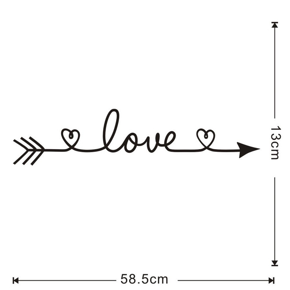 2019 multiple Colour Love arrow decals wall sticker living r-图2