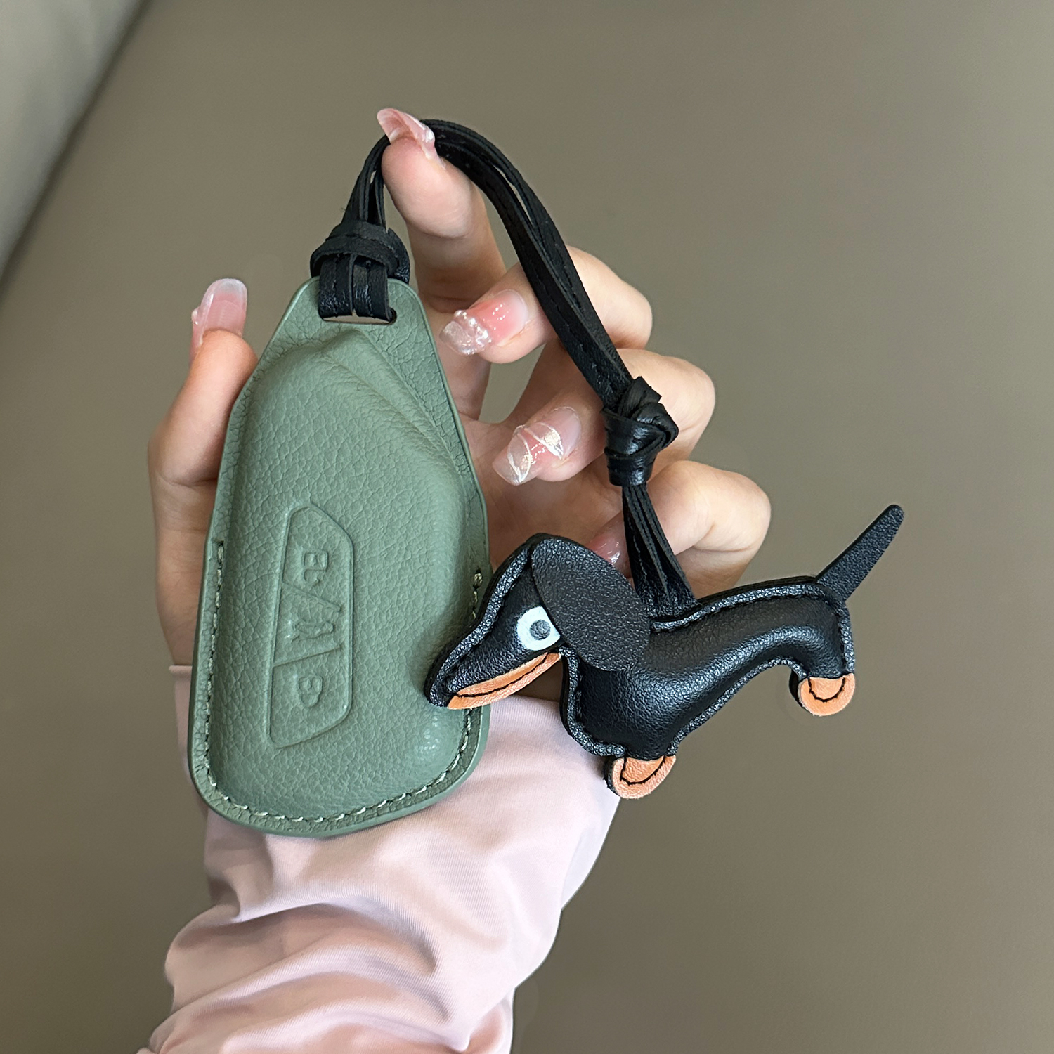 适用大众高尔夫8钥匙套id4凌渡L途昂x揽巡车6扣Pid3壳揽境八代pro - 图0