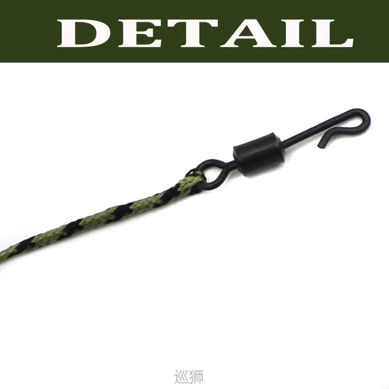 2PCS Carp Fishing Line Ready Tied Lead Core Leaders 45IB Lea - 图1