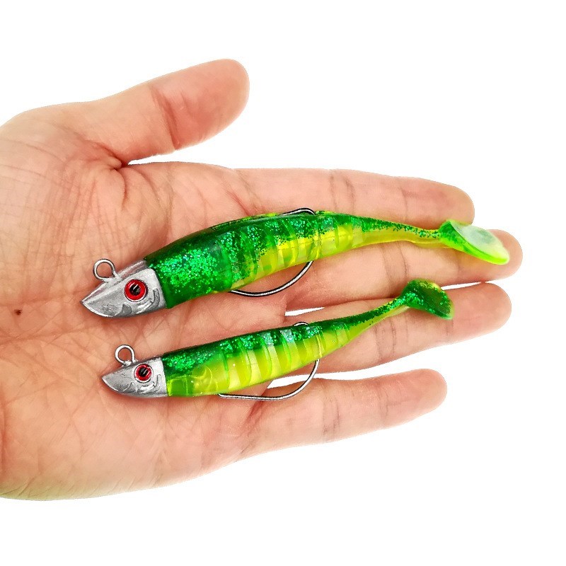 6 Colors Fake Lure Jigging Soft Bait Fishing Lures 9/11cm 15-图2