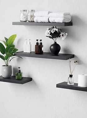 Set Of 2 Floating Shelves Wall Mounted Shelf for Home Decor