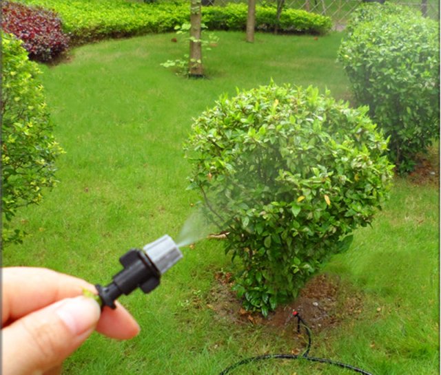 10 Pcs Gray Nozzle Spray Irrigation Micro 1/4 barbed Garden - 图2