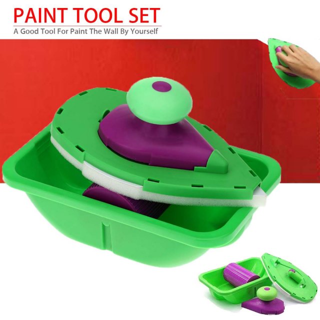 Home Wall Decorate Painting Roller Tray Brush Household Deco-图0