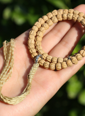 手串藏式直切归圆深坑单圈手串高密多棱顺纹手串