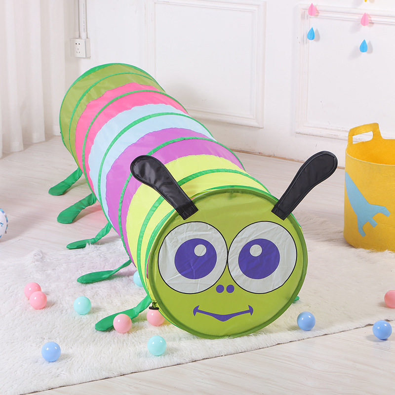 儿童彩虹隧道爬行宝宝钻洞毛毛虫玩具室内感统训练婴儿早教爬行筒,淘宝优惠券,粉丝福利购,淘宝优惠卷