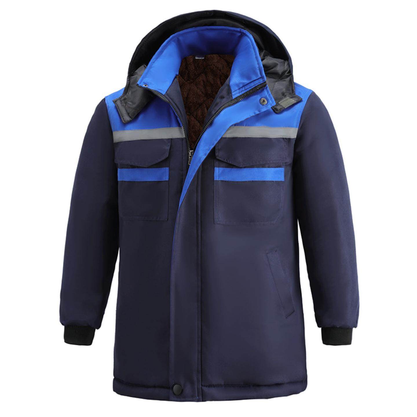 冬季工作服加绒保暖棉服物业保安执勤加厚耐磨防寒汽修厂劳保棉衣,淘宝优惠券,粉丝福利购,淘宝优惠卷