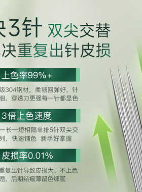 【官方正品】十九匠纹绣半抛机单针发丝针快三针纹绣专用
