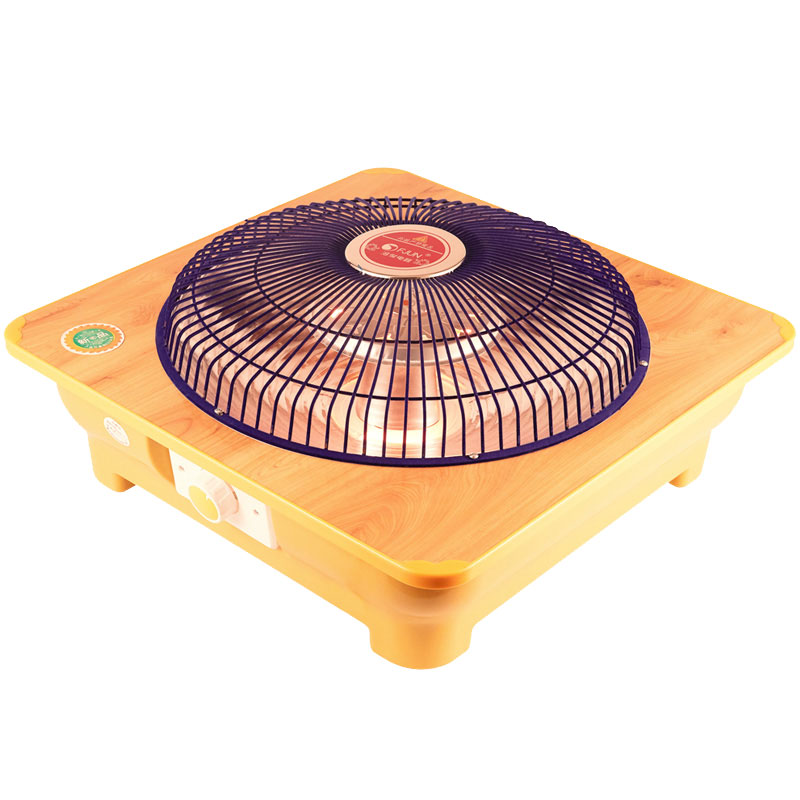 正方形电火盆取暖器多功能冬季电烤火盆电取暖盆电暖器家用暖脚器