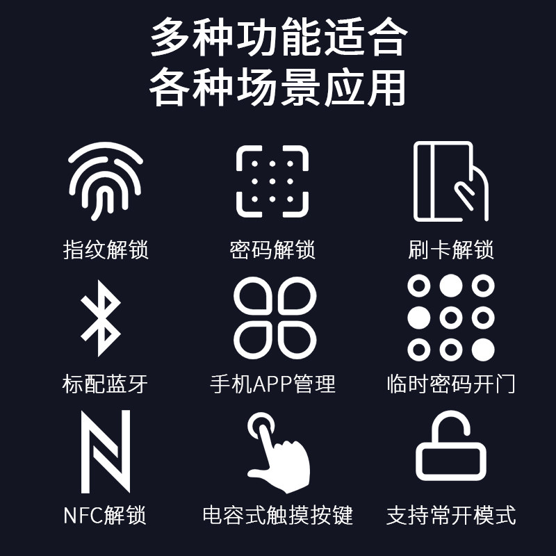 Tongtong lock Bluetooth access control mobile app access control attendance management password swipe card access control all-in-one machine fingerprint waterproof