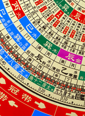 精工十二长生水口罗盘双向转动