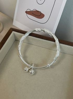 繁花似锦铃兰推拉手镯女款