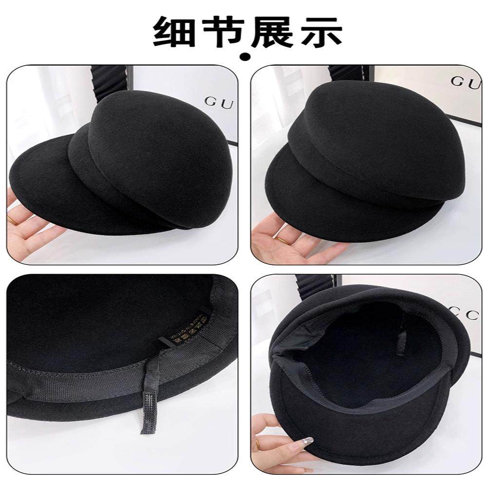高品质秋冬季羊毛复古报童帽女显脸小百搭洋气贝雷帽法式羊毡帽子,淘宝优惠券,粉丝福利购,淘宝优惠卷