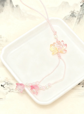 清透莲花铃兰串珠挂链女饰