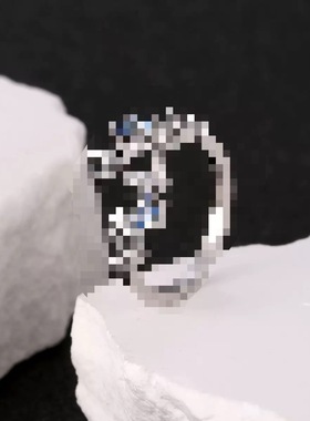 梦蝶女款戒指高颜值轻奢带钻时尚