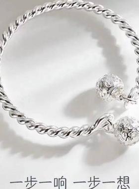 一步一响铃铛手镯女古风百搭闺蜜