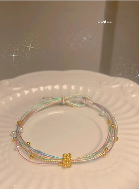 新中式五彩绳手链民族风