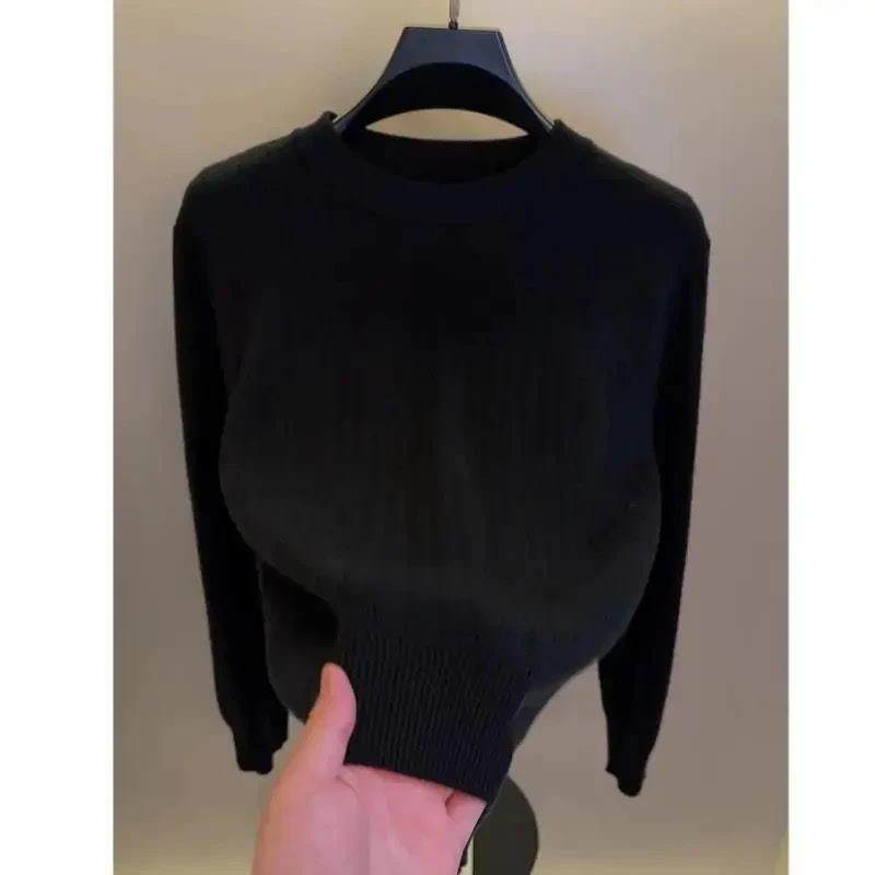 墨峰阁服饰圆领纯色针织衫毛衣男士冬季时尚潮流内搭打底衫长袖,淘宝优惠券,粉丝福利购,淘宝优惠卷