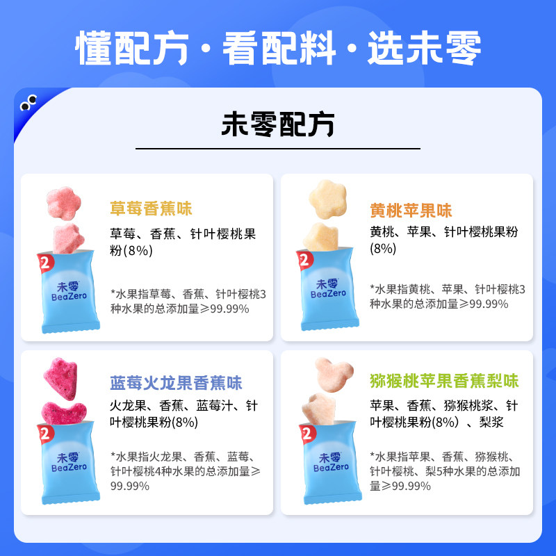 未零beazero海绵宝宝水果溶豆礼盒装儿童零食溶豆豆小吃 内含35包
