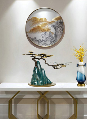 玄关工艺品全铜祝寿礼物中式