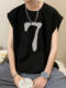 Fashionable brand Pure Cotton Sleeveless T-shirt Men's Summer