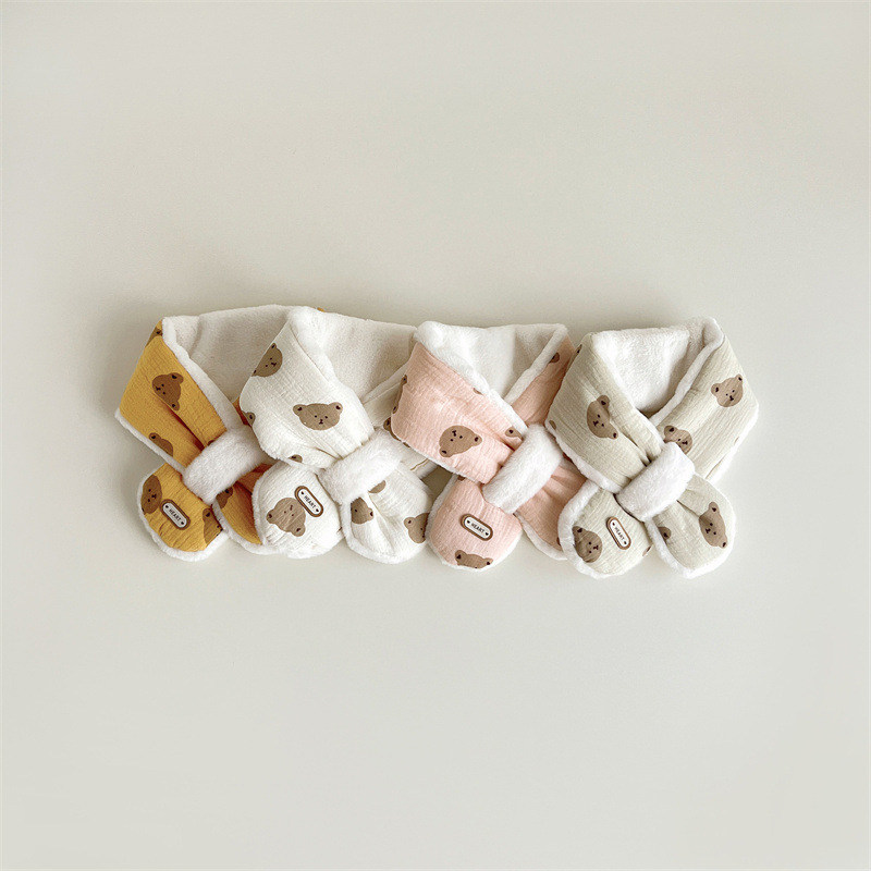 韩版儿童围巾秋冬季2024新款可爱保暖防风宝宝围巾加厚卡通印花,淘宝优惠券,粉丝福利购,淘宝优惠卷