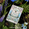 Daparo yeung daparo silk butterfly purple pansy butterfly plant metal bookmark exquisite stationery gift for best friends