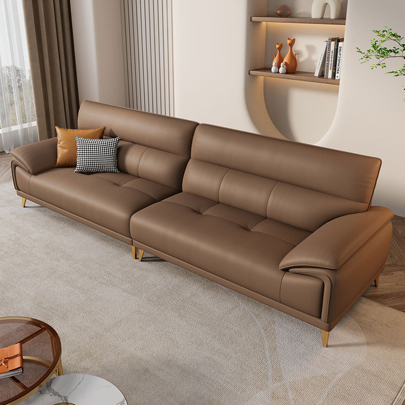 真皮沙发头层牛皮客厅现代直排奶油 途帛皮艺沙发