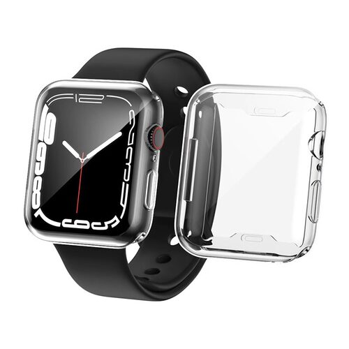 苹果手表iwatchs11保护壳s9壳膜一体s8透明10半包45mm全包s6软壳ultra2超薄保护套applewatch手表贴膜SE3适用 - 图2
