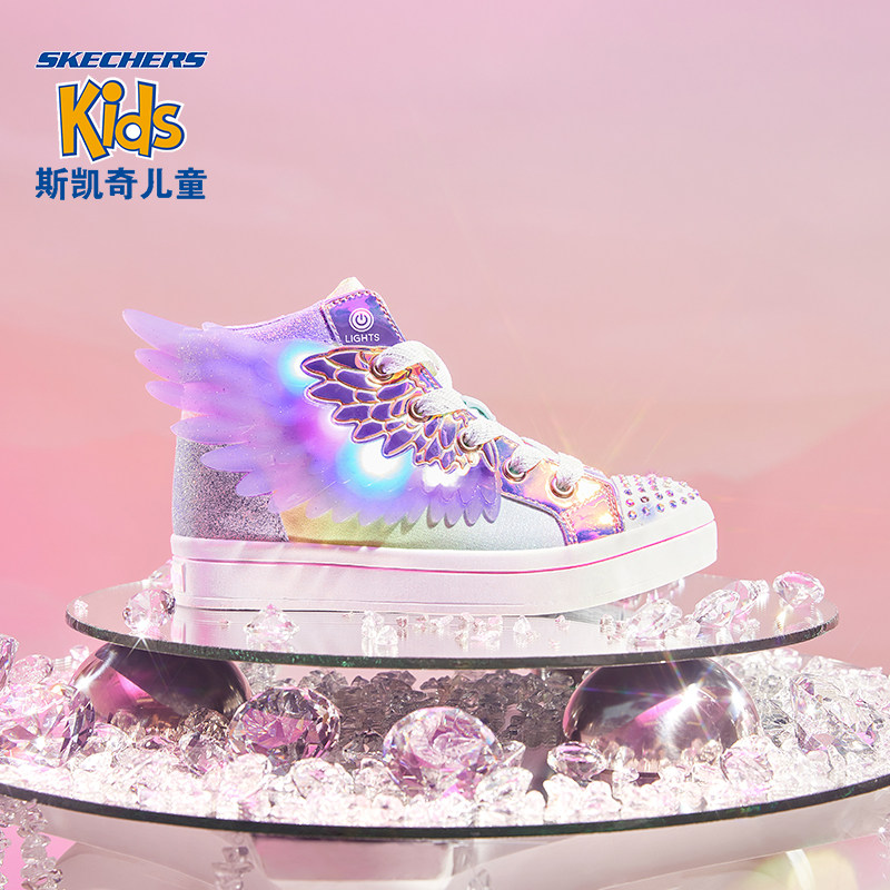 skechers斯凯奇2022冬季女童童鞋 斯凯奇里胤板鞋