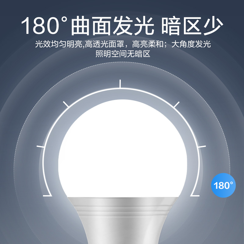 公牛雷达感应灯泡led家用超亮楼道走廊E27螺口人体感应楼梯间灯泡