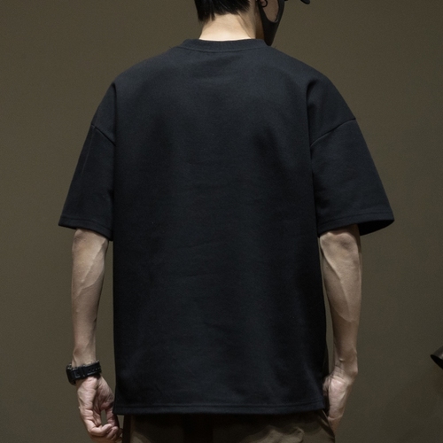 美式高级重磅260g短袖t恤男士2024夏季新款宽松大码设计感半袖潮