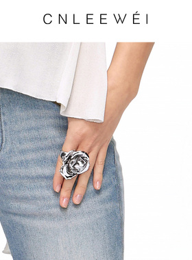 CNLEEWEI2025年秋季新款玫瑰金属戒指设计师品牌