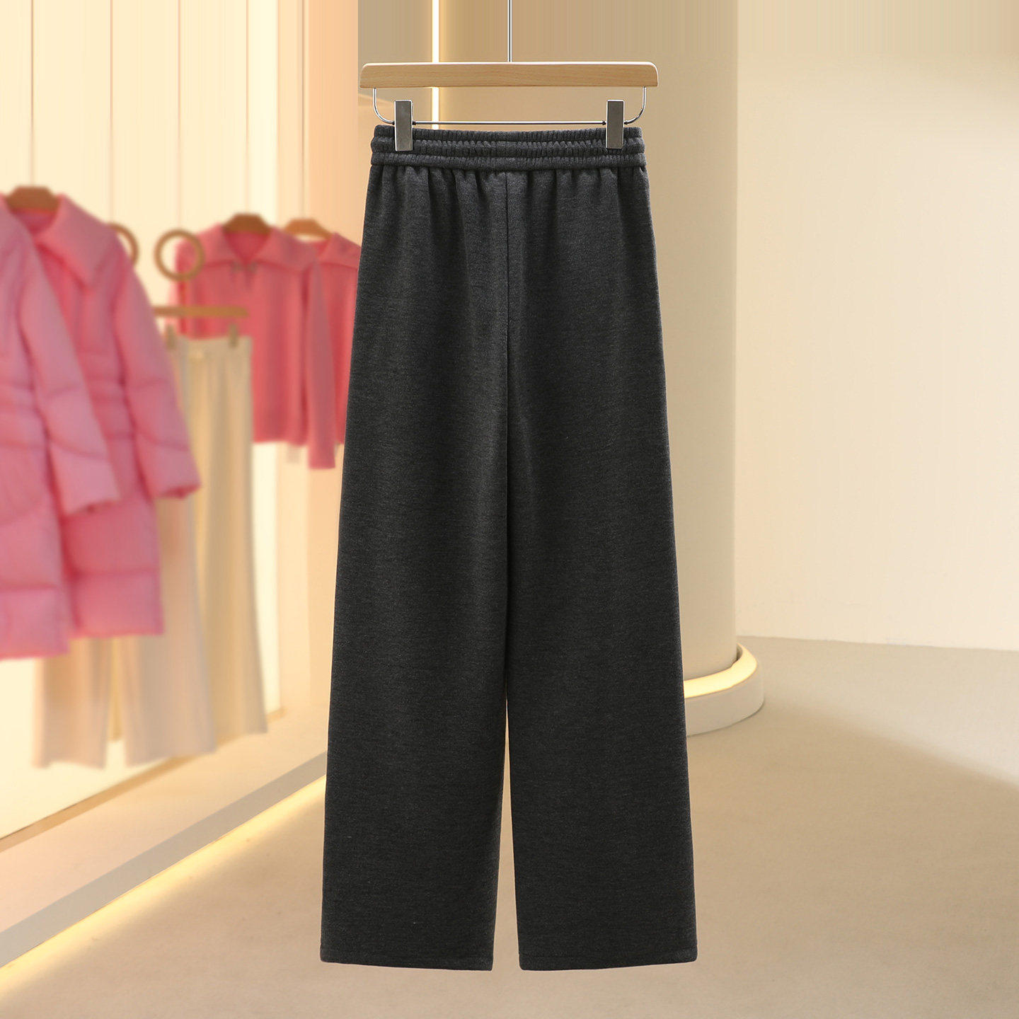 【芙】窄版糯米裤裤垂坠感宽松休闲加绒2025冬季新款今年流行女装,淘宝优惠券,粉丝福利购,淘宝优惠卷