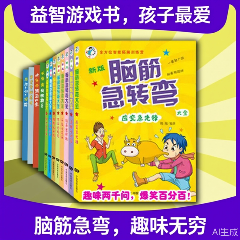 单册214页彩图注音版小学生脑筋急转弯全集