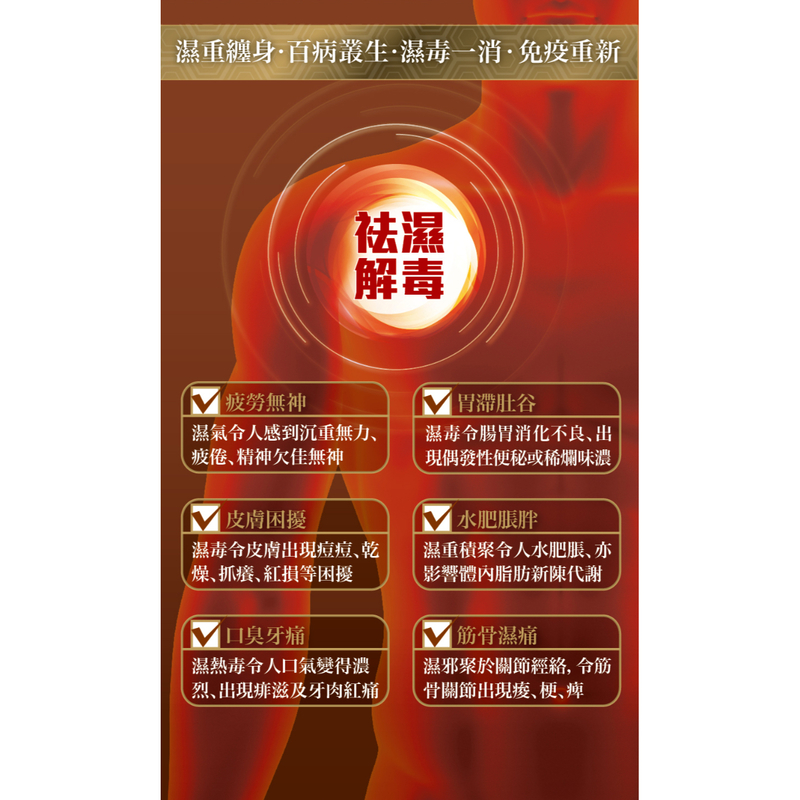 【芳芳香港全球购】乐道龟苓祛湿丸健脾祛湿土茯苓消水肿30粒-图2