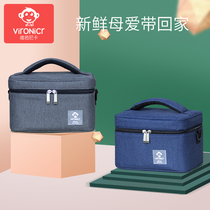 SEnvironicr Back Milk Bag Breast Milk Storage Ice Pack Insulation Bag Work Small Number Portable Blue Ice Preservation Refrigerated Bag