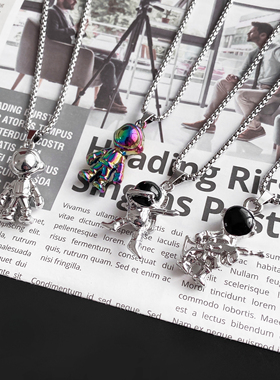 宇航员项链男女潮小众设计高级感