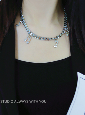 古巴项链ins小众设计感轻奢嘻哈