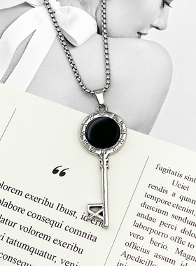 罗马钥匙嘻哈项链男女hiphop