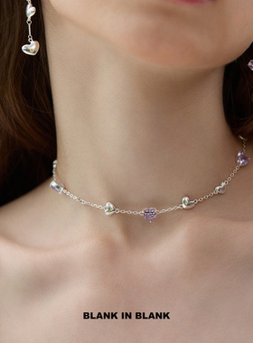 环绕爱心项链520情侣礼物送女友