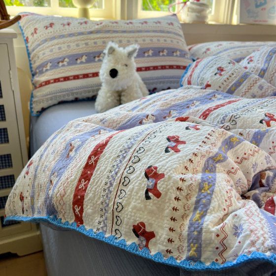 Double layer yarn skin-friendly four-piece set