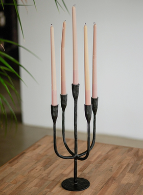 铝烛台简约客厅几何烛台装饰品