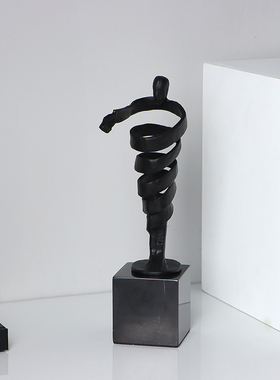 简约现代客厅金属抽象人物摆件